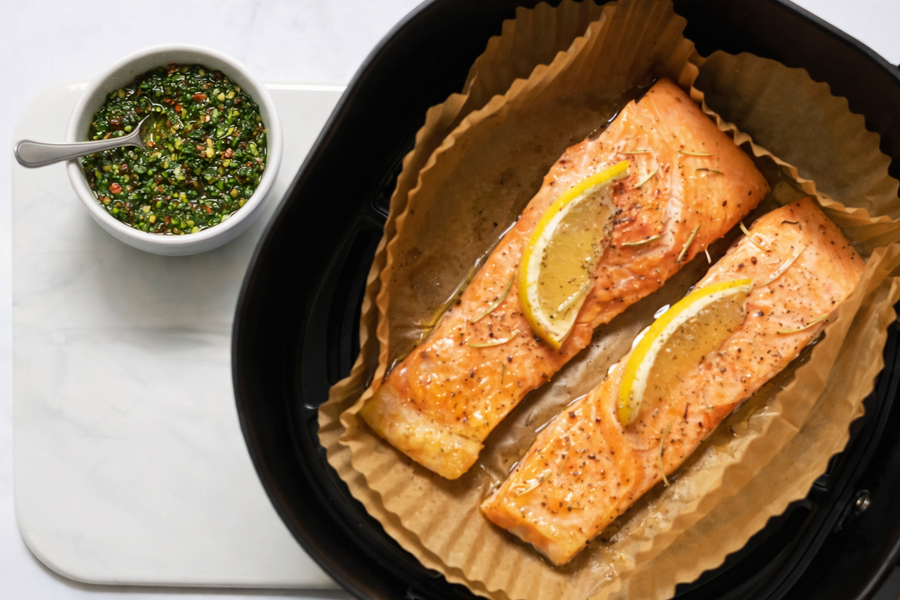 Chimichurri Air Fryer Salmon