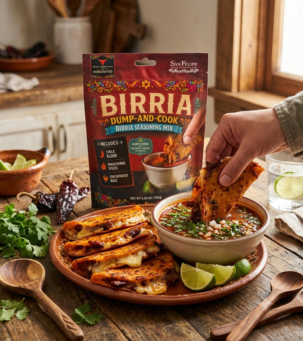 Instant Birria Seasoning Mix | Dump & Cook Beef Birria Taco Kit