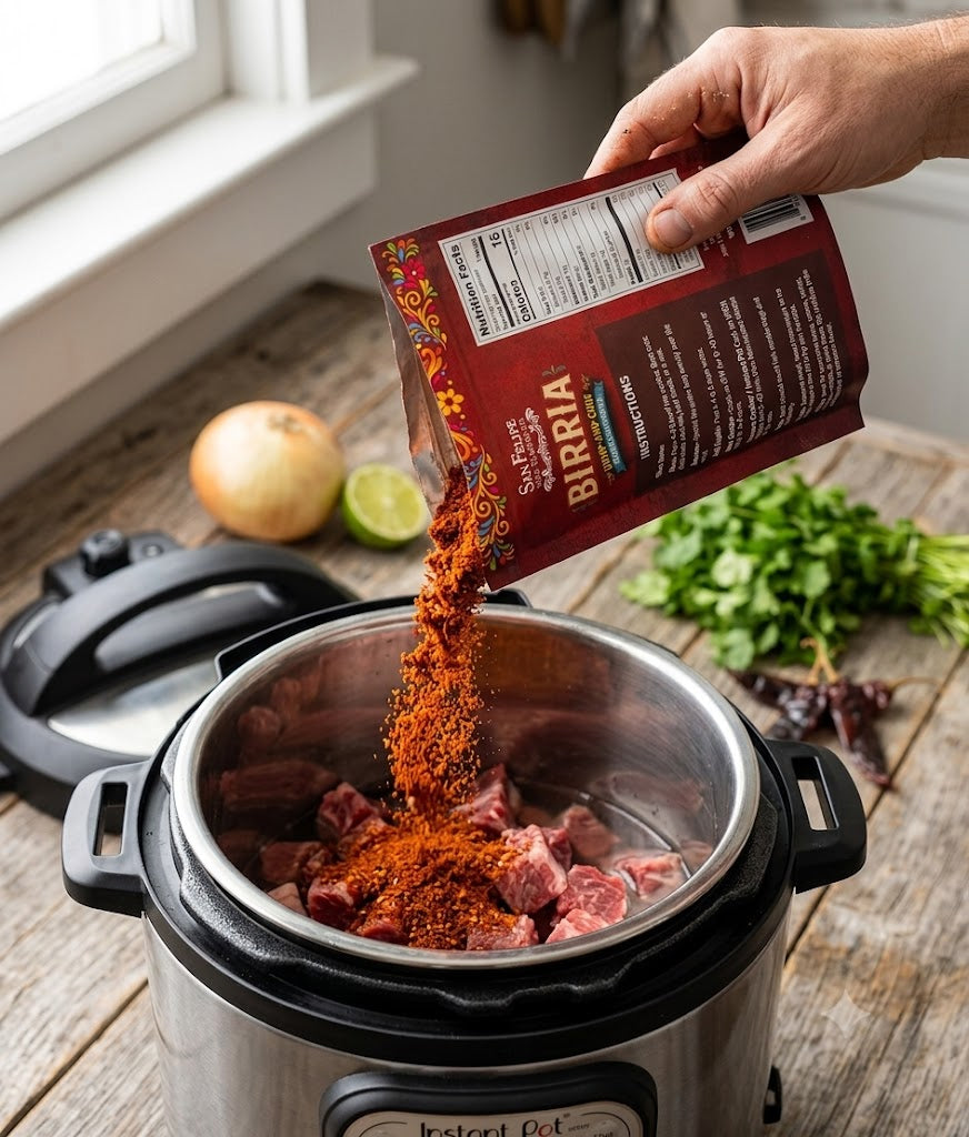 Instant Birria Seasoning Mix | Dump & Cook Beef Birria Taco Kit