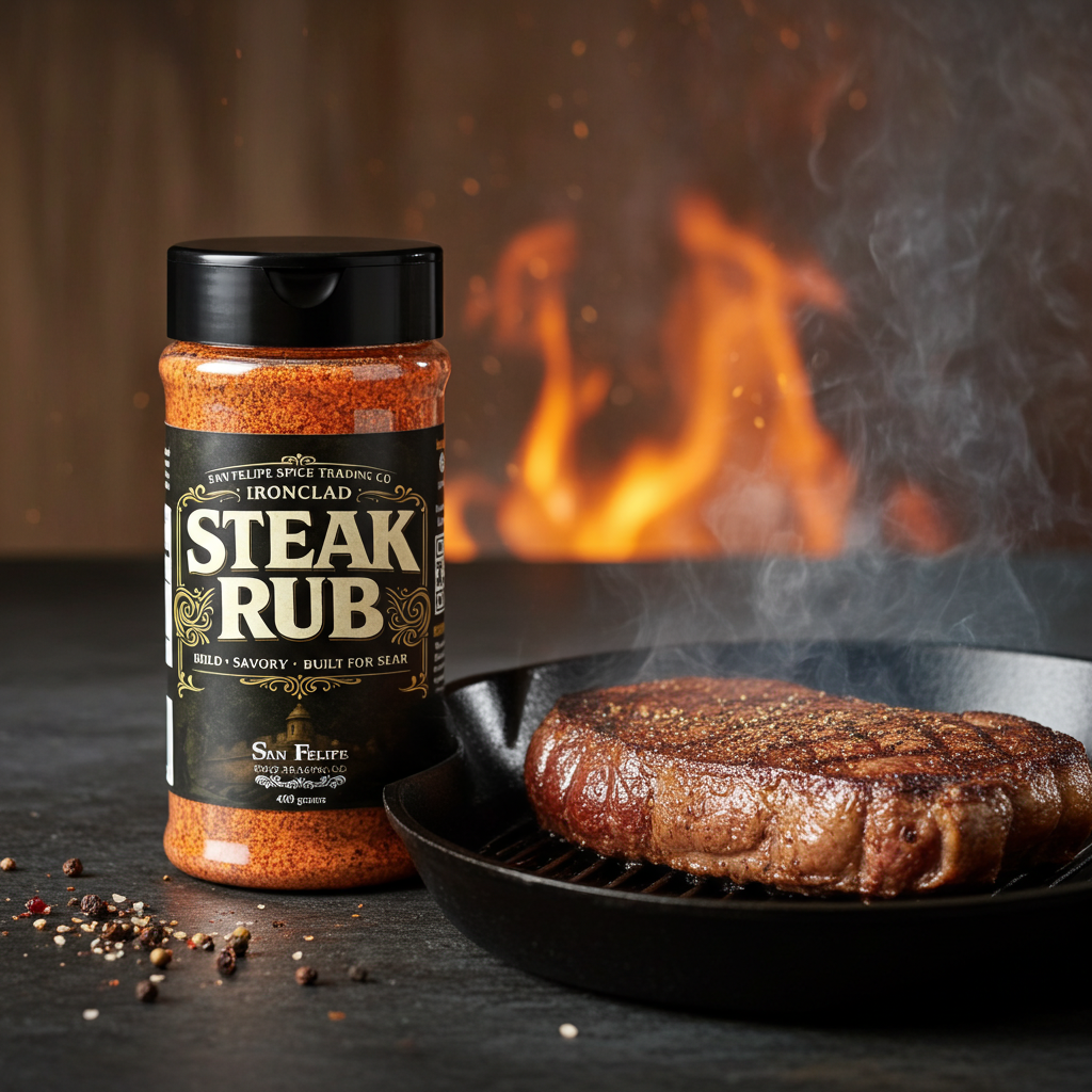 Ironclad Steak Rub | Bold Steak Seasoning for Ribeye, Burgers & Brisket