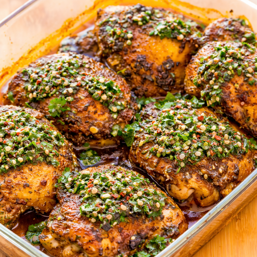 Chimichurri Grilled Chicken Thighs