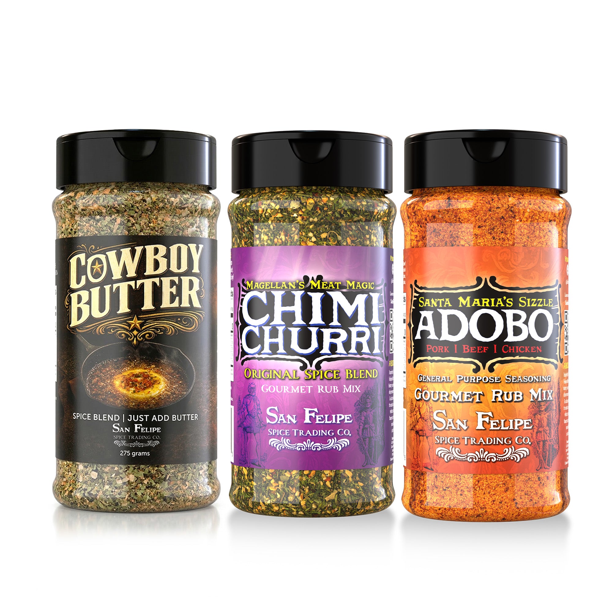 Grilling Bundle – Adobo, Chimichurri & Cowboy Butter