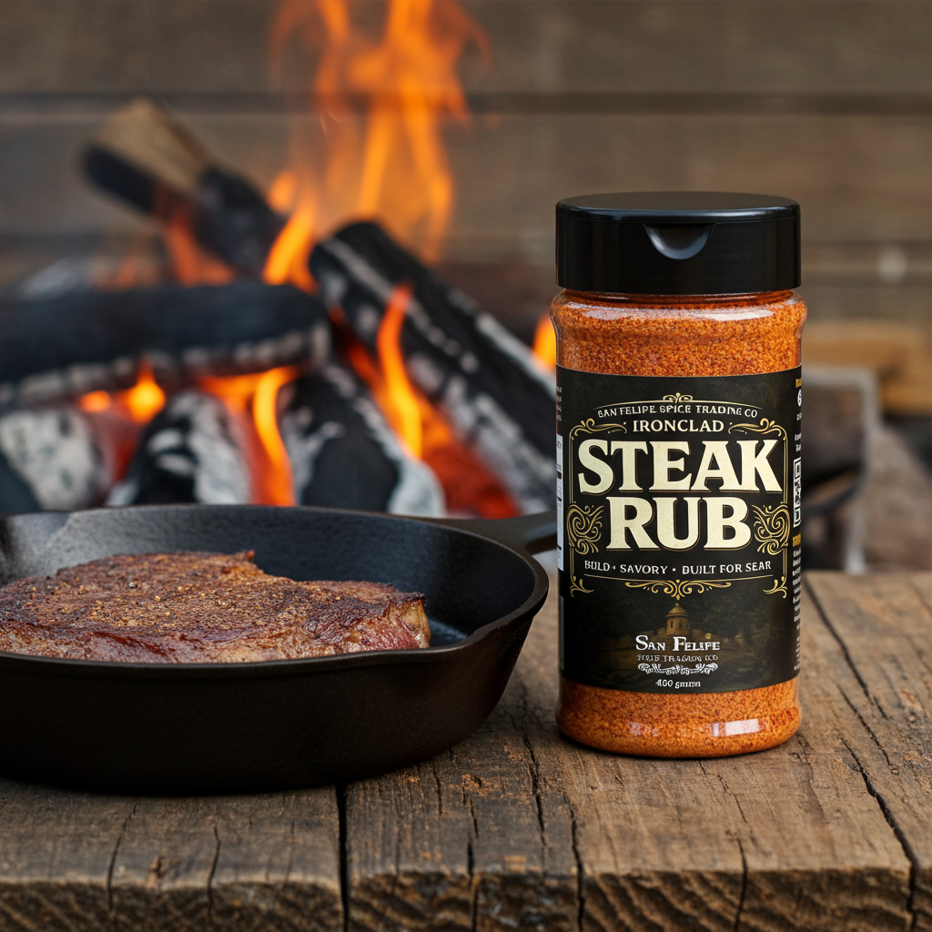 Ironclad Steak Rub | Bold Steak Seasoning for Ribeye, Burgers & Brisket