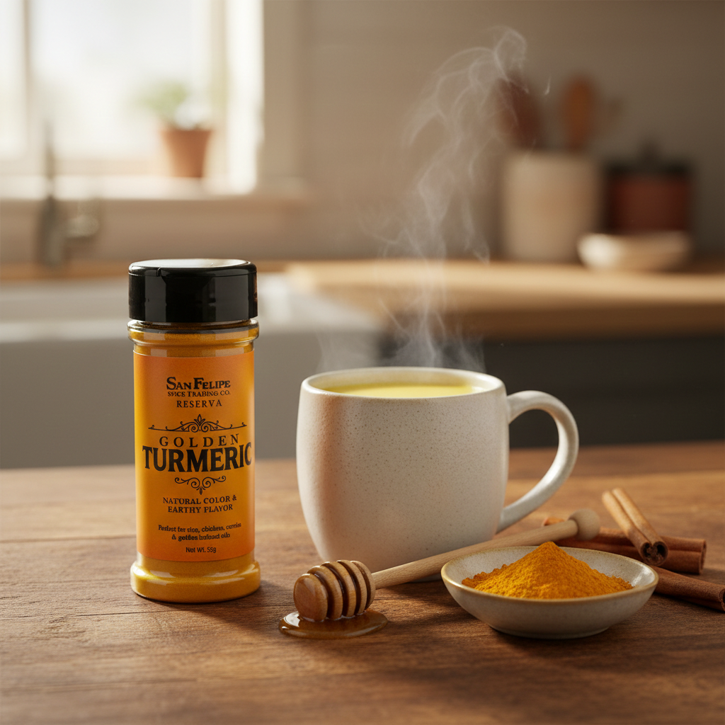 Premium Ground Turmeric | Reserva Series Golden Rice & Stew Seasoning | San Felipe Spice Trading Co.