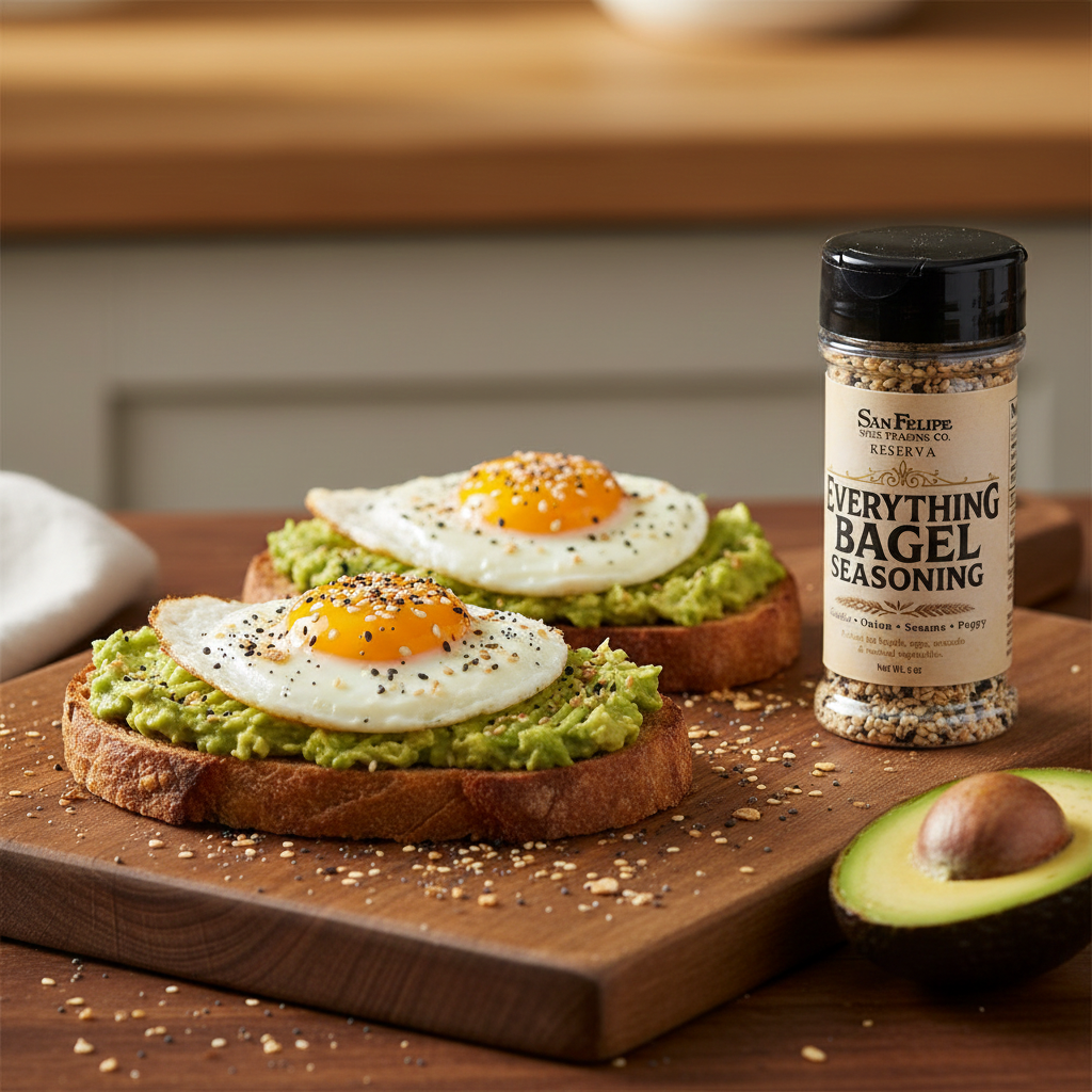 Everything Bagel Seasoning – Garlic Onion Sesame Bagel Spice Blend for Eggs, Avocado Toast & Vegetables