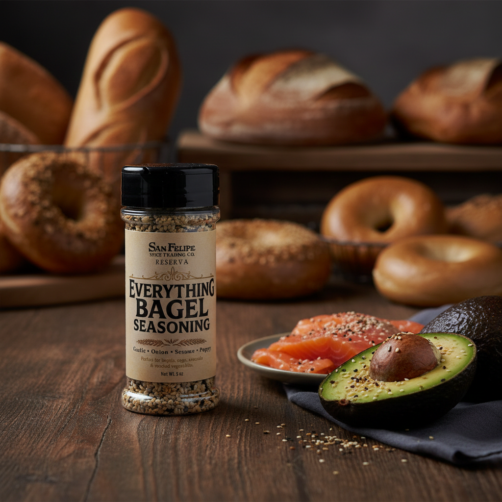 Everything Bagel Seasoning – Garlic Onion Sesame Bagel Spice Blend for Eggs, Avocado Toast & Vegetables