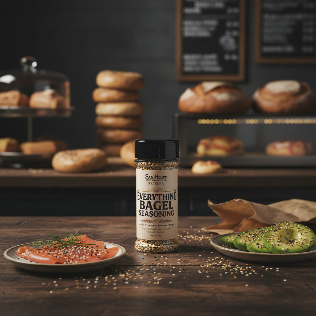 Everything Bagel Seasoning – Garlic Onion Sesame Bagel Spice Blend for Eggs, Avocado Toast & Vegetables