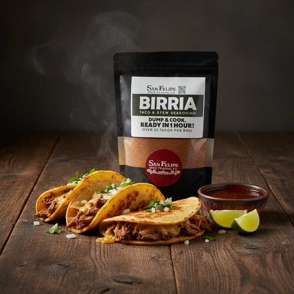 Instant Birria Seasoning Mix | Dump & Cook Beef Birria Taco Kit