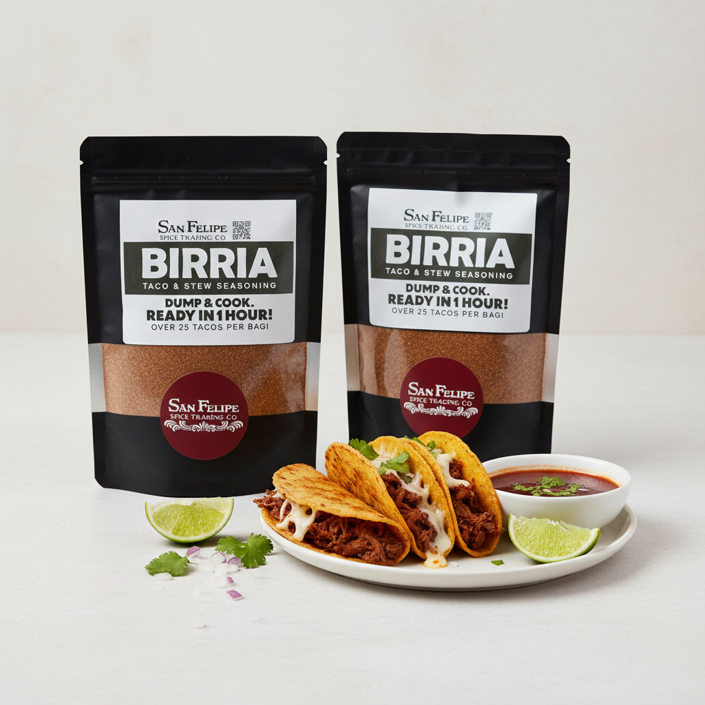 Instant Birria Seasoning Mix 2-Pack | Dump & Cook Birria Taco Kit