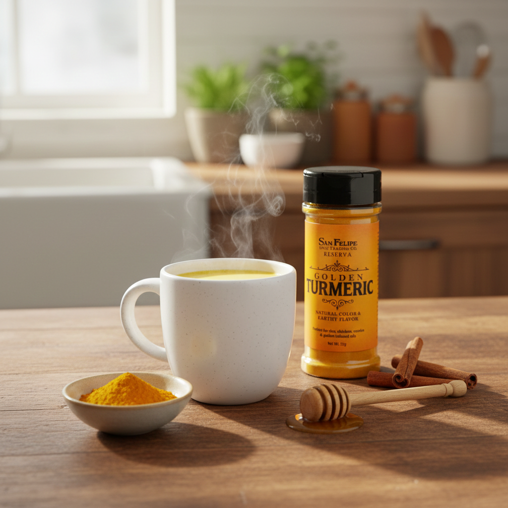 Premium Ground Turmeric | Reserva Series Golden Rice & Stew Seasoning | San Felipe Spice Trading Co.