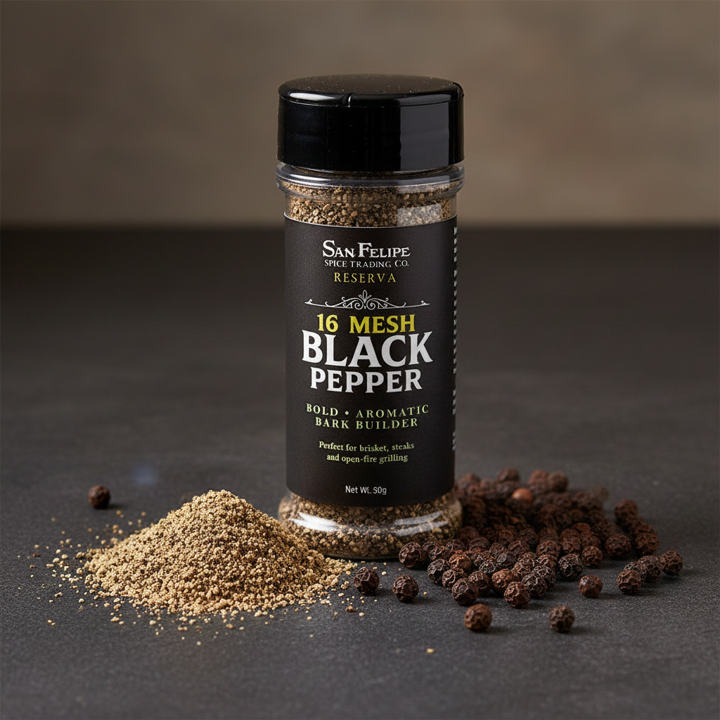 16-Mesh Coarse Black Pepper | Reserva Series Gourmet BBQ & Steakhouse Grind